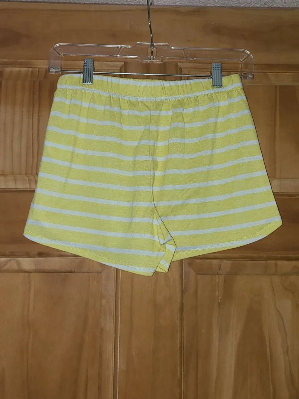 5/$30 Girls Old Navy Yellow and White Striped Pajama Shorts